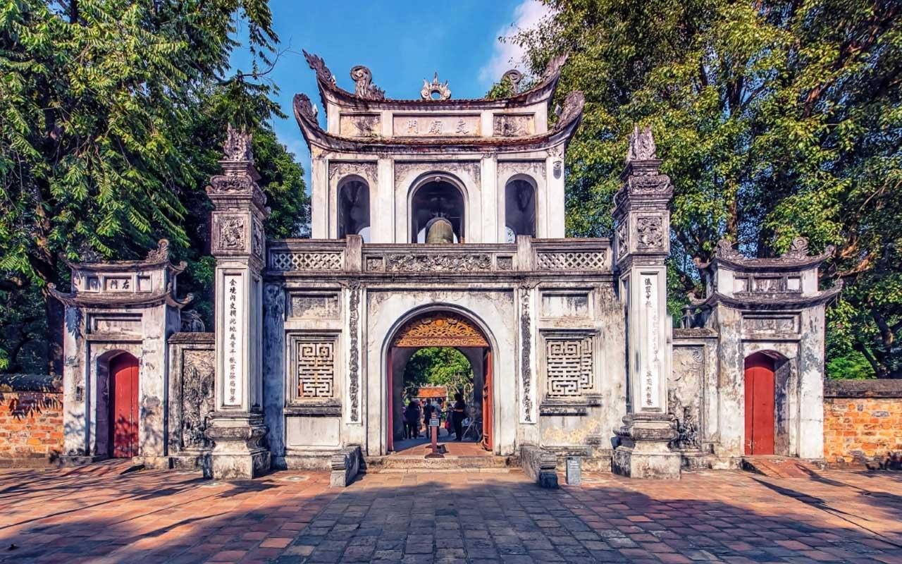 Temple of Literature Hanoi courtyard